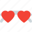 heart, glasses, sunglasses, style 