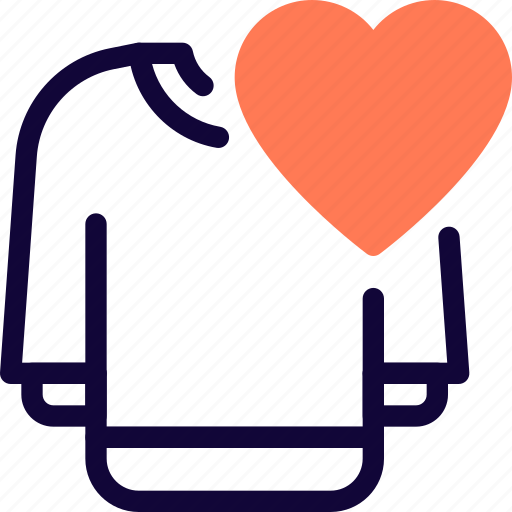 Sweater, favorite, heart icon - Download on Iconfinder