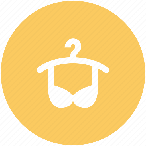 Bra on hanger, clubwear bra, dry, fabric, undergarments icon - Download on Iconfinder