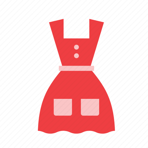 Clothes, clothing, garment, cloth, dress, red icon - Download on Iconfinder