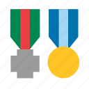 accessory, adornment, decoration, medal, military, ribbon