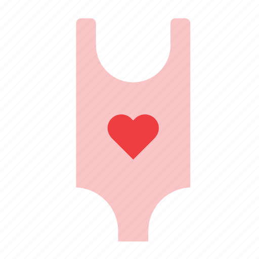 Clothes, clothing, garment, baby, heart, maillot, swimsuit icon - Download on Iconfinder
