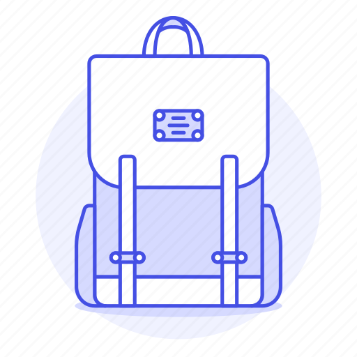 Accessory, bagpack, brown, backpack, luggage, clothes, strap icon - Download on Iconfinder
