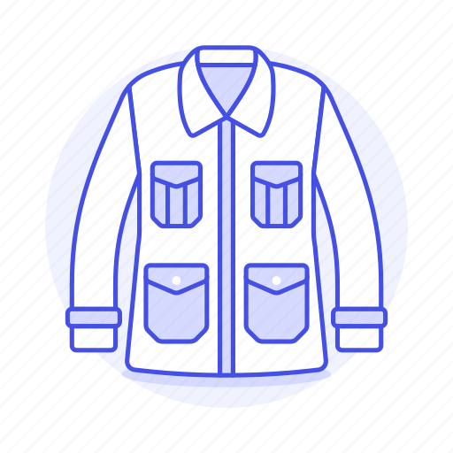 Garment, pocket, four, orange, clothes, accessory, jacket icon - Download on Iconfinder
