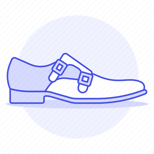 Accessory, blue, buckle, clothes, footwear, leather, light icon - Download on Iconfinder