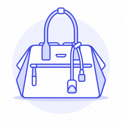 Accessory, bags, blue, clothes, designer, handbag, light icon - Download on Iconfinder
