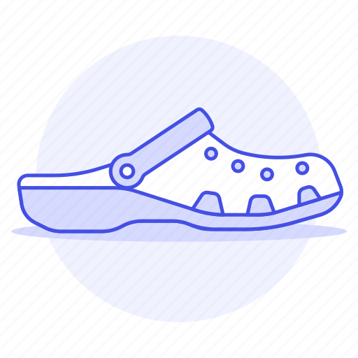 Accessory, clothes, crocs, footwear, pink, sandals, shoes icon - Download on Iconfinder