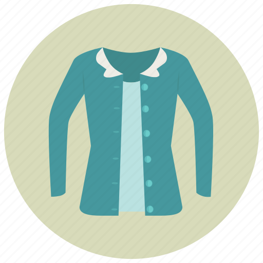 Blue shirt, cardigan, clothes, fashion, shirt, sweater, clothing icon - Download on Iconfinder