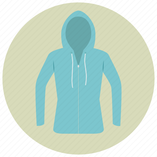 Blue, clothes, fashion, hood, hoodie, shirt, sweater icon - Download on Iconfinder