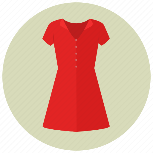 Clothes, dress, fancy, fashion, red, short dress, women icon - Download on Iconfinder