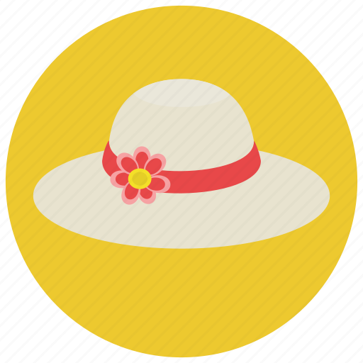 Beach, clothes, fashion, flower hat, hat, headwear, summer icon - Download on Iconfinder