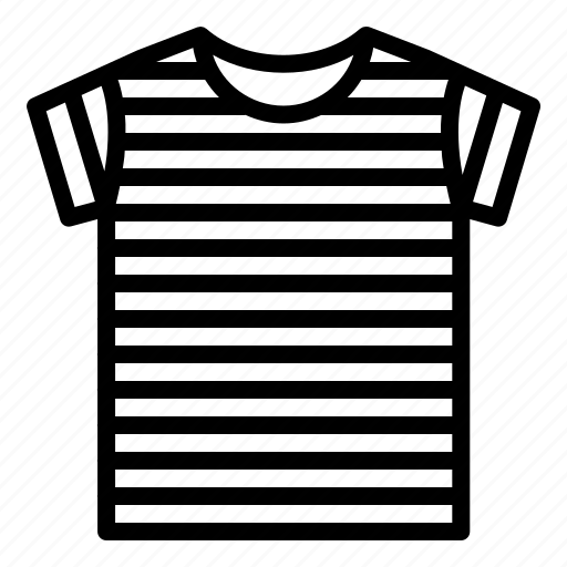 Clothes, shirt, stripped, stripped t-shirt, t-shirt, tops icon - Download on Iconfinder