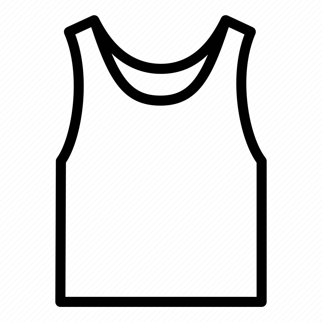 Clothes, men, singlet, sleeveless, tops, undershirt icon - Download on ...