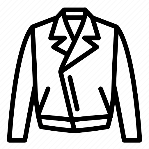 Clothes, fashion, jacket, leather, leather jacket, outerwear, tops icon - Download on Iconfinder