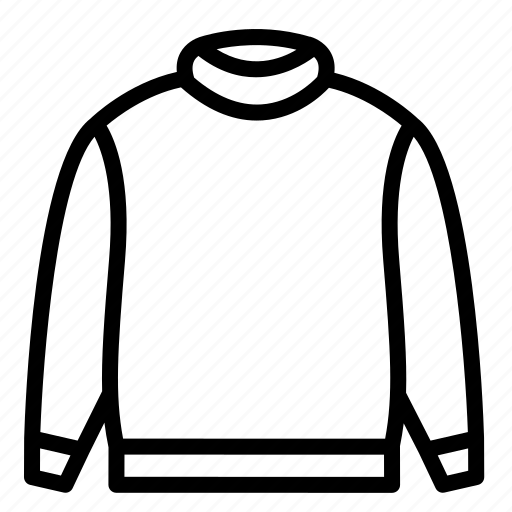 Clothes, outerwear, sweater, tops, turtleneck icon - Download on Iconfinder