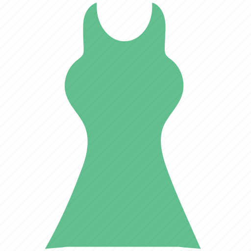 A-line, baby doll, clothing, ladies, spaghetti strap dress icon - Download on Iconfinder