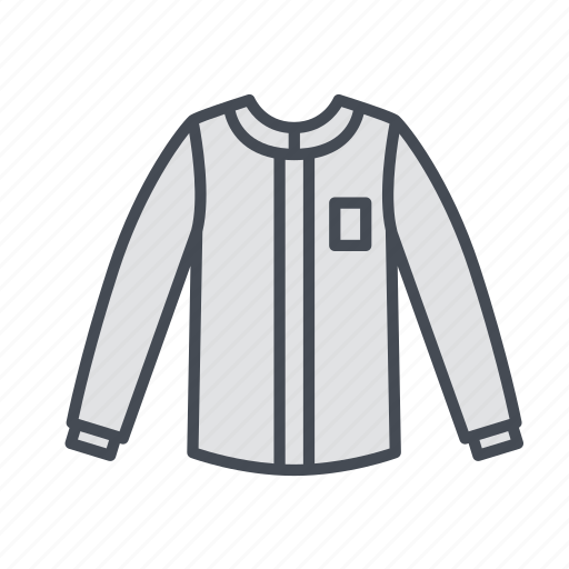 Casual wear, clothes, clothing, fashion, long sleeve, roundneck, shirt icon - Download on Iconfinder