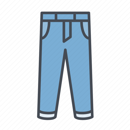 Denim, fashion, jeans, long pants, slim fit, trousers icon