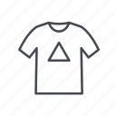 casual wear, hipster, roundneck, tee, triangle, tshirt
