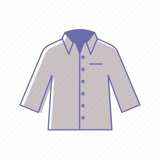 Cloth, clothes, fashion, long, man, shirt, sleeved icon - Download on Iconfinder