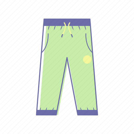 Clothing, pants, sport, sports, sweatpants, trousers, wear icon - Download on Iconfinder