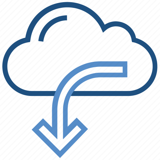 Arrow, cloud, data, download, storage, weather icon - Download on Iconfinder
