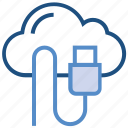 cloud, computing, icloud, storage, usb, usb cable, usb cord 