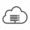 cloud, data, database, network, server, setting, storage