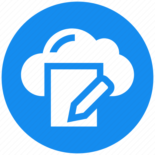 Cloud, data, document, edit, paper and pencil icon - Download on Iconfinder