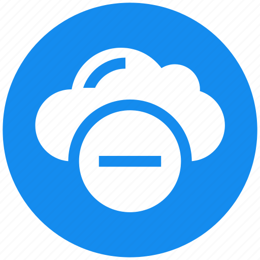 Cloud, data, delete, minus, remove icon - Download on Iconfinder