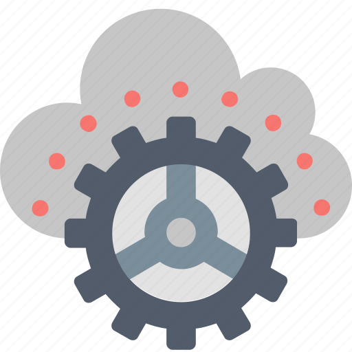 Cloud, computing, data, database, gear, settings, technology icon - Download on Iconfinder