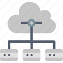 database, distributed, cloud, connection, data, network, server