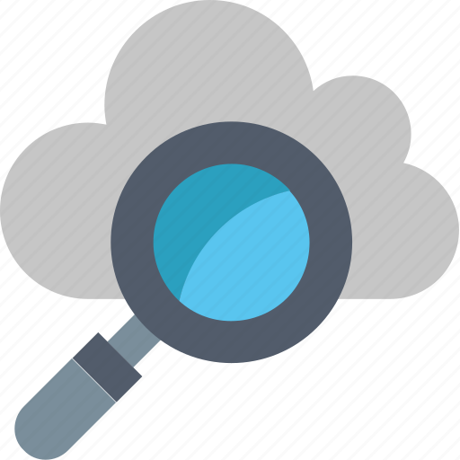 Search, cloud, data, database, find, information, magnifier icon - Download on Iconfinder
