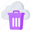 cloud bin, cloud trash, cloud technology, cloud computing, cloud dustbin 