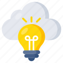 cloud idea, innovation, bright idea, big idea, creative idea