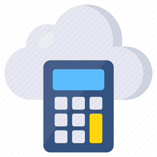 Cloud calculator, cloud cruncher, cloud calc, cloud calculation, cloud arithmetic icon - Download on Iconfinder
