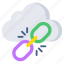 cloud connection, cloud url, cloud hyperlink, cloud chainlink, cloud linkage 