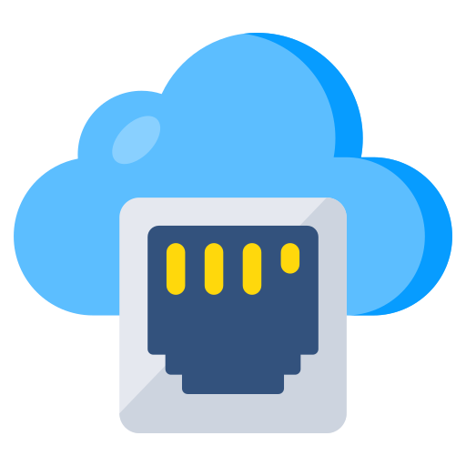 Cloud ethernet, cloud port, cloud technology, cloud computing, cloud service icon - Download on Iconfinder