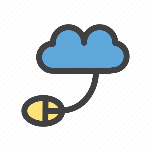 Cloud, mouse, network, server icon - Download on Iconfinder
