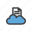 cloud, document, file, network, server 