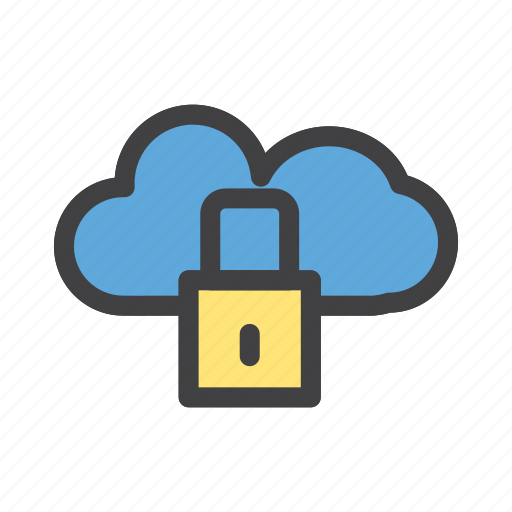 Cloud, lock, network, server icon - Download on Iconfinder