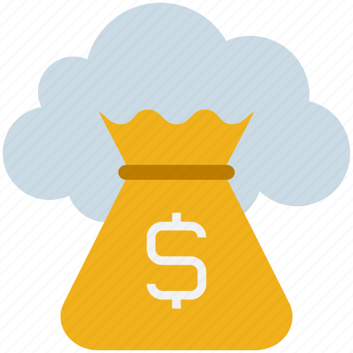 Bag, cloud, computing, e-banking, money, payment icon - Download on Iconfinder