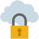cloud, computing, lock, logout, protect, security
