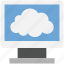 cloud, computing, internet, monitor, online 