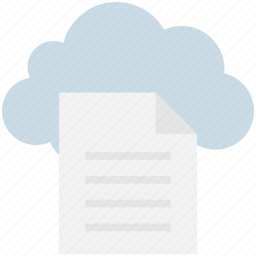 Cloud, computing, data, document, file icon - Download on Iconfinder