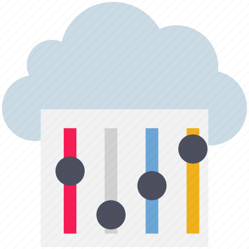 Adjustment, cloud, computing, control, filter, mixer icon - Download on Iconfinder