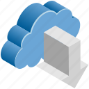 arrow, cloud, computing, download, receive