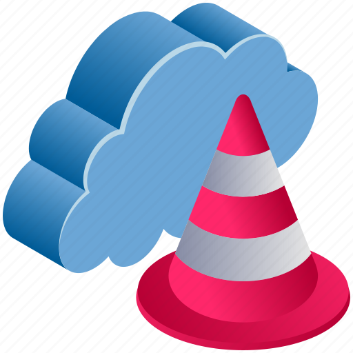 Cloud, computing, cone, road, sign, stop icon - Download on Iconfinder