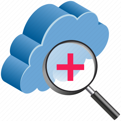 Cloud, computing, magnifier, plus, searching icon - Download on Iconfinder