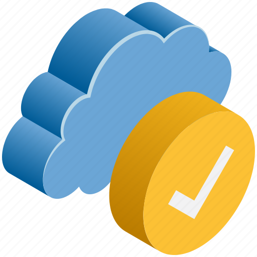 Checked, cloud, complete, computing, successfully icon - Download on Iconfinder